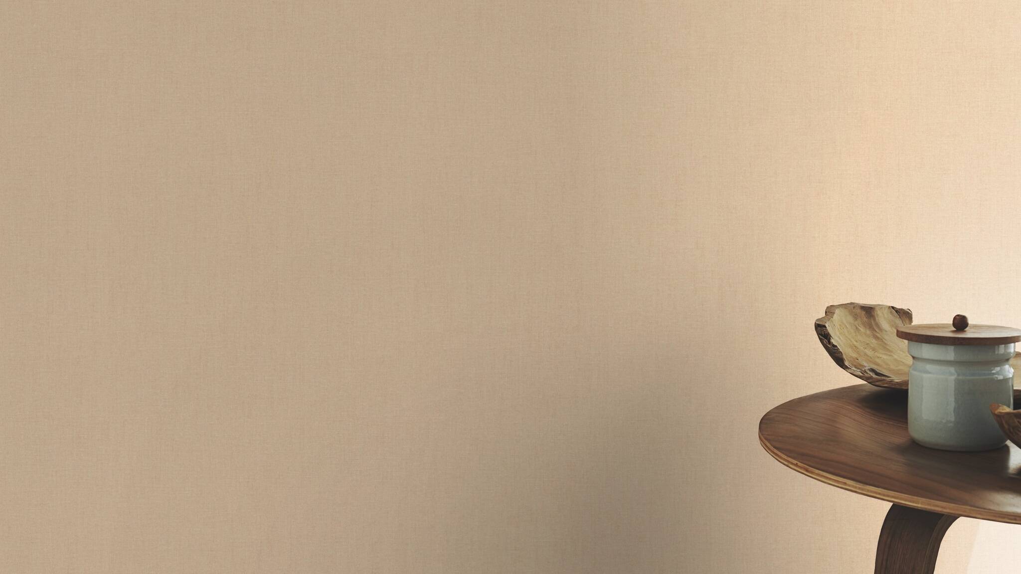 10-484779 Raumsituationen 1 Plain non-woven wallpaper in beige Florentine IV 484779