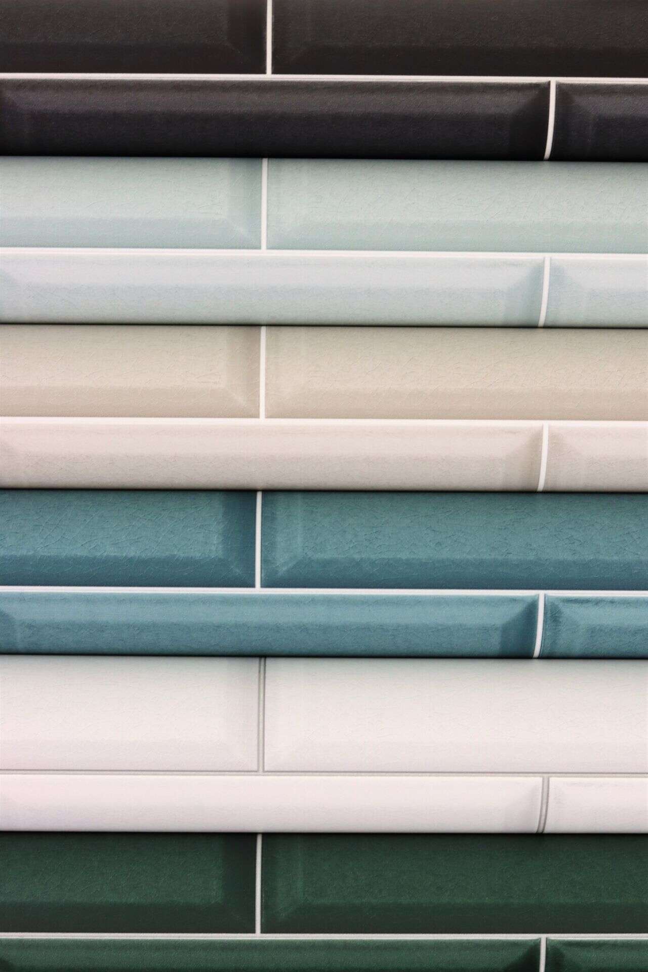 Non-woven wallpaper tile look dark green 429954 | 10-429954